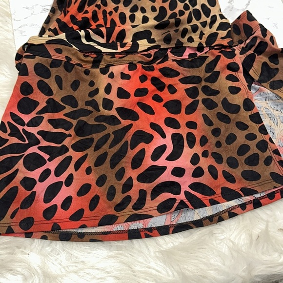 Vintage Leopard Print swim suit size large/xlarge - Picture 3 of 5